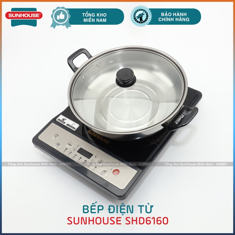 Bếp từ đơn tặng kèm nồi lẩu Sunhouse SHD6160